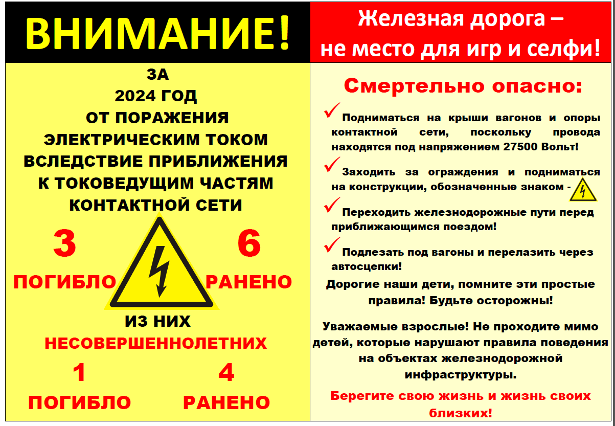 плакат - рекомендация по безопасности